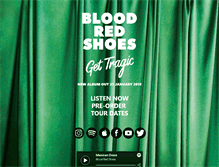 Tablet Screenshot of bloodredshoes.co.uk